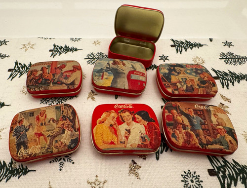 Coca cola blechdosen set - blechdosen,