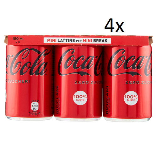 24x coca cola zero mini - zero, dose