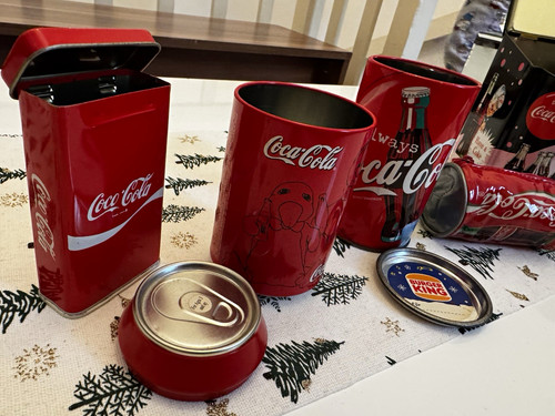 Coca cola blechdosen set - blechdosen,